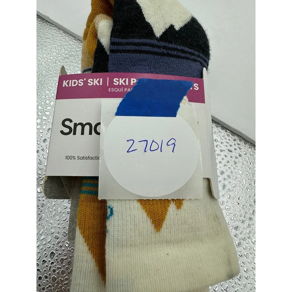 Smartwool Kids Ski Light Cushion OTC Merino Wool Socks Natural Large SW001814100